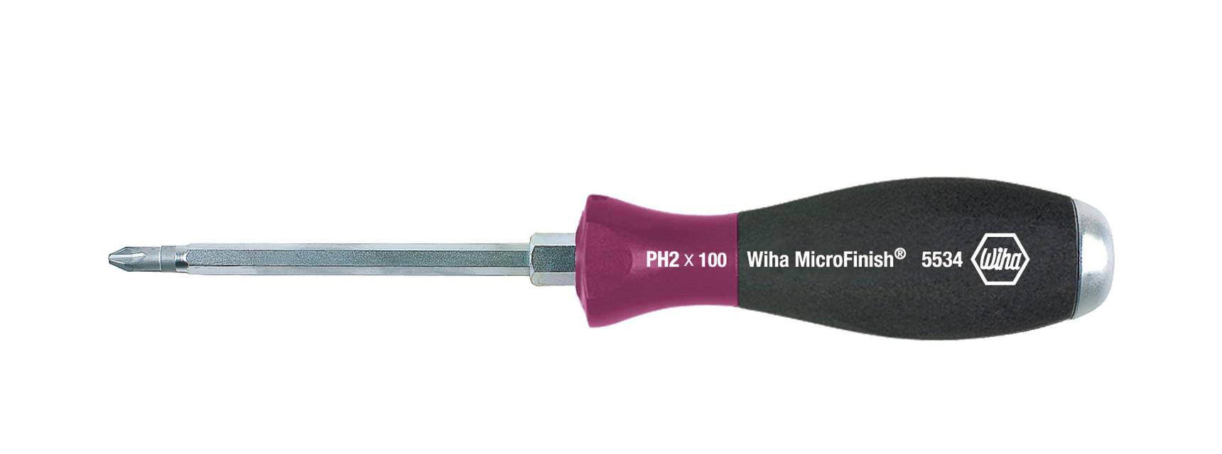 картинка Отвертка Phillips MicroFinish® 5534 WIHA 29151 от магазина "Элит-инструмент"