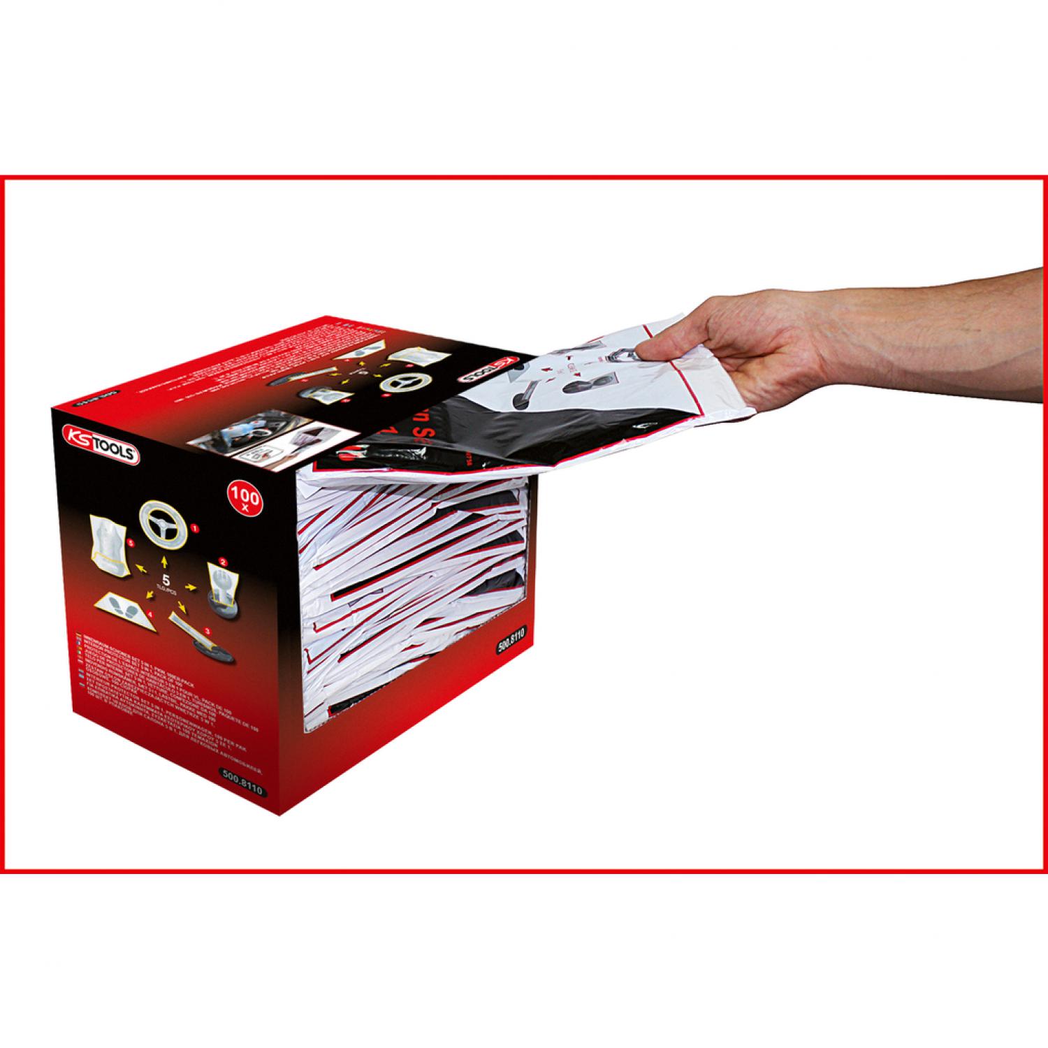 картинка Комплект чехлов для салона 5 в 1, для легковых автомобилей, 100 шт в упаковке от магазина "Элит-инструмент"