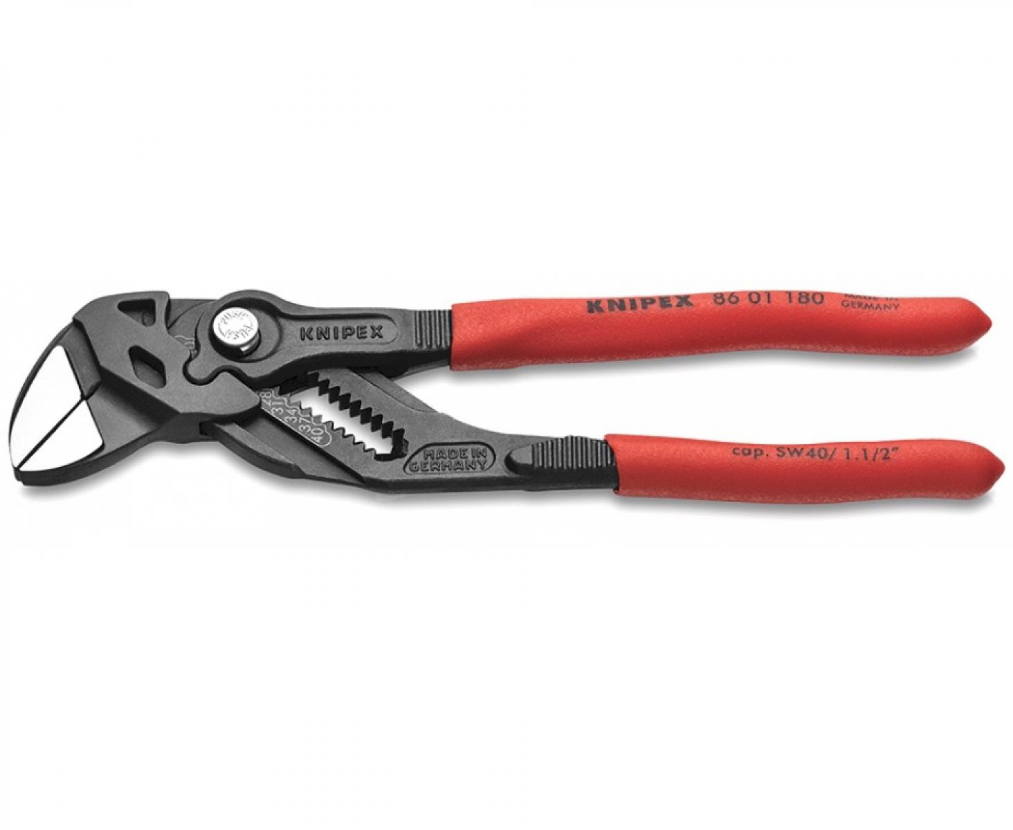 картинка Клещи переставные-гаечный ключ фосфатированные, 180 мм Knipex KN-8601180 от магазина "Элит-инструмент"