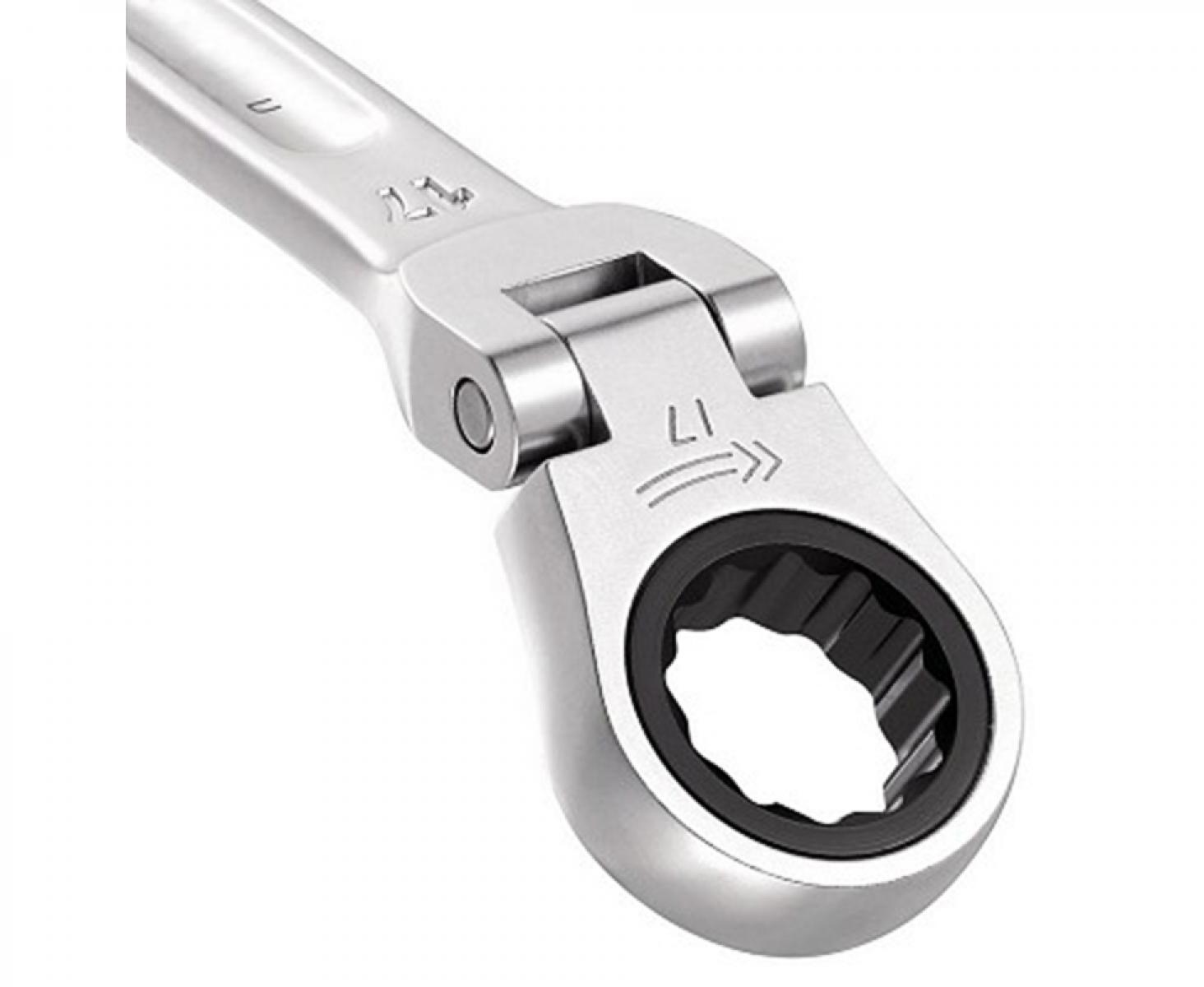 картинка Ключ гаечный комбинированный с трещоткой и шарниром 8 мм USAG 285 KF U02855203 от магазина "Элит-инструмент"
