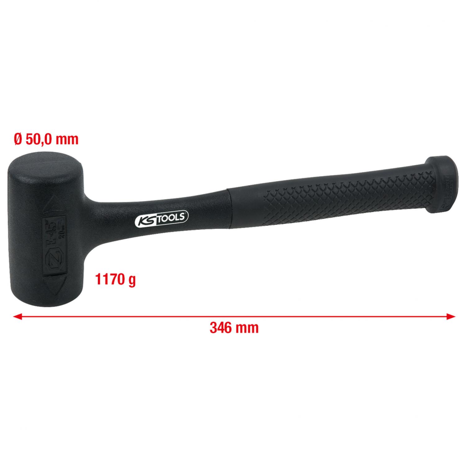 Молоток с мягким бойком без отдачи, 860 г подвеска