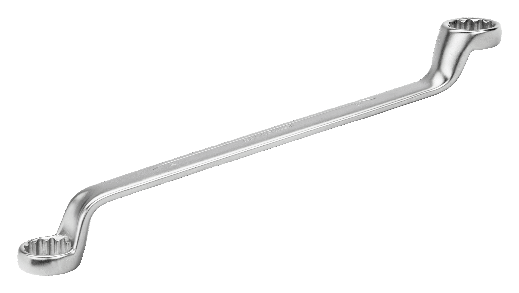 картинка Накидной ключ двусторонний метрических размеров, изогнутый BAHCO 2M-24-26 от магазина "Элит-инструмент"