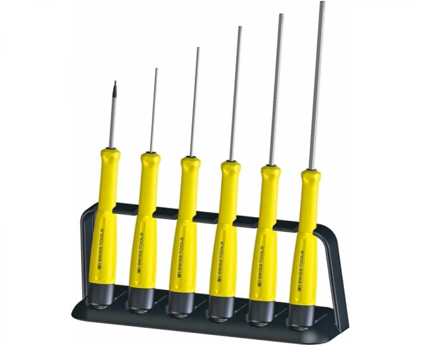 картинка Набор прецизионных антистатических отверток HEX PB Swiss Tools PB 8642.ESD 6 шт. от магазина "Элит-инструмент"