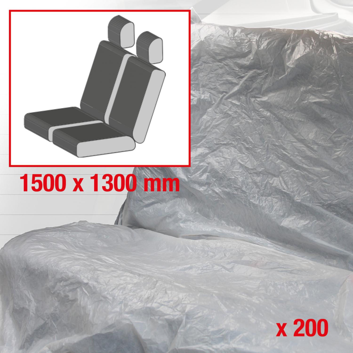 Одноразовый чехол для двух сидений, белый, 200 шт