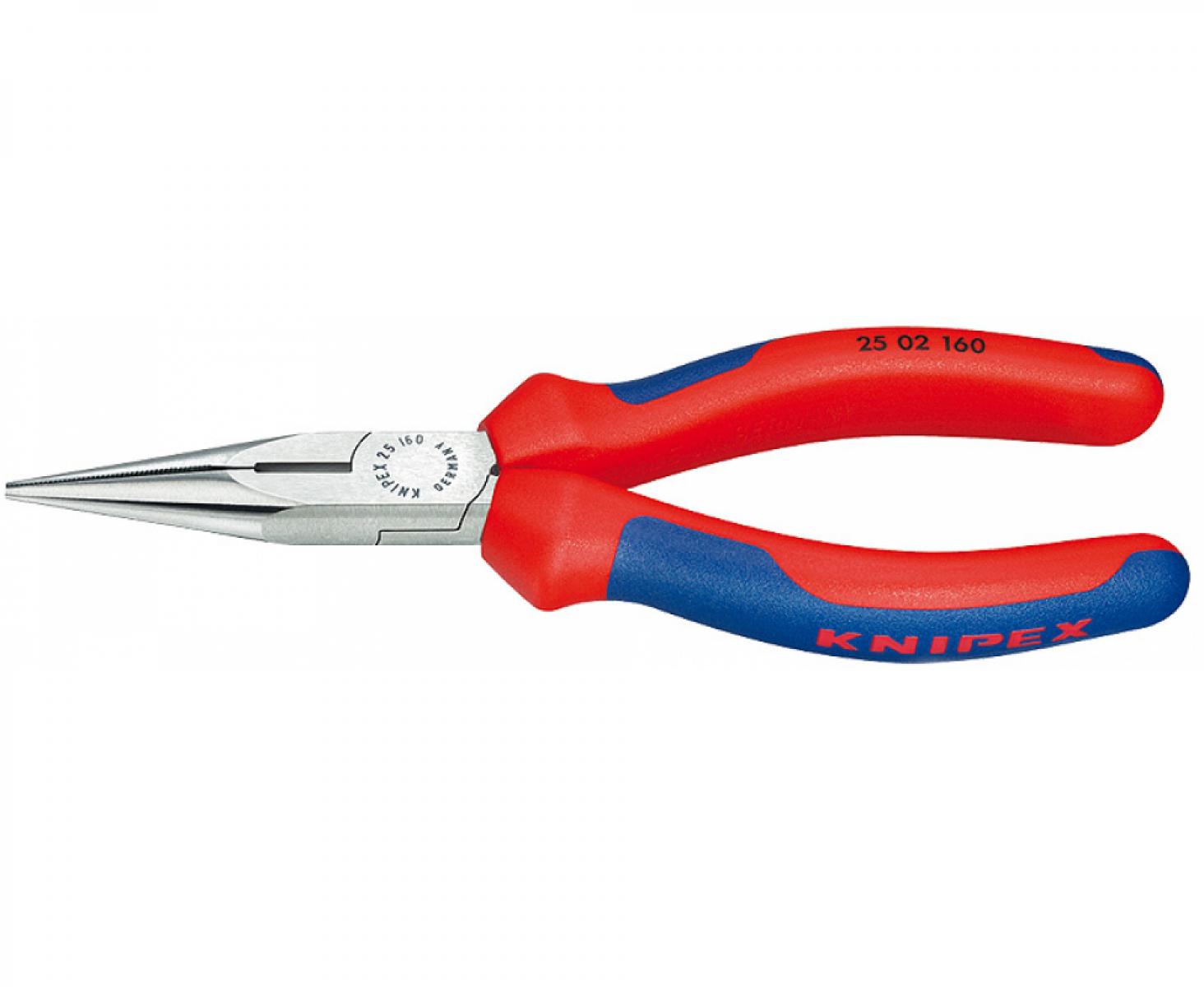 картинка Плоские круглогубцы с режущими кромками Knipex KN-2502160 от магазина "Элит-инструмент"