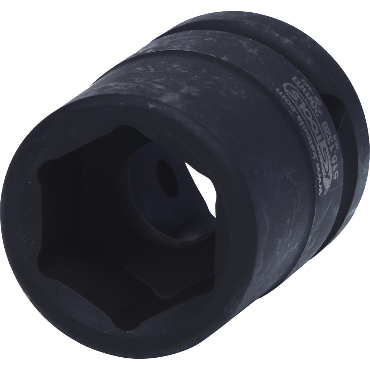 Шестигранная силовая торцовая головка 3/4'', короткая, 26 мм