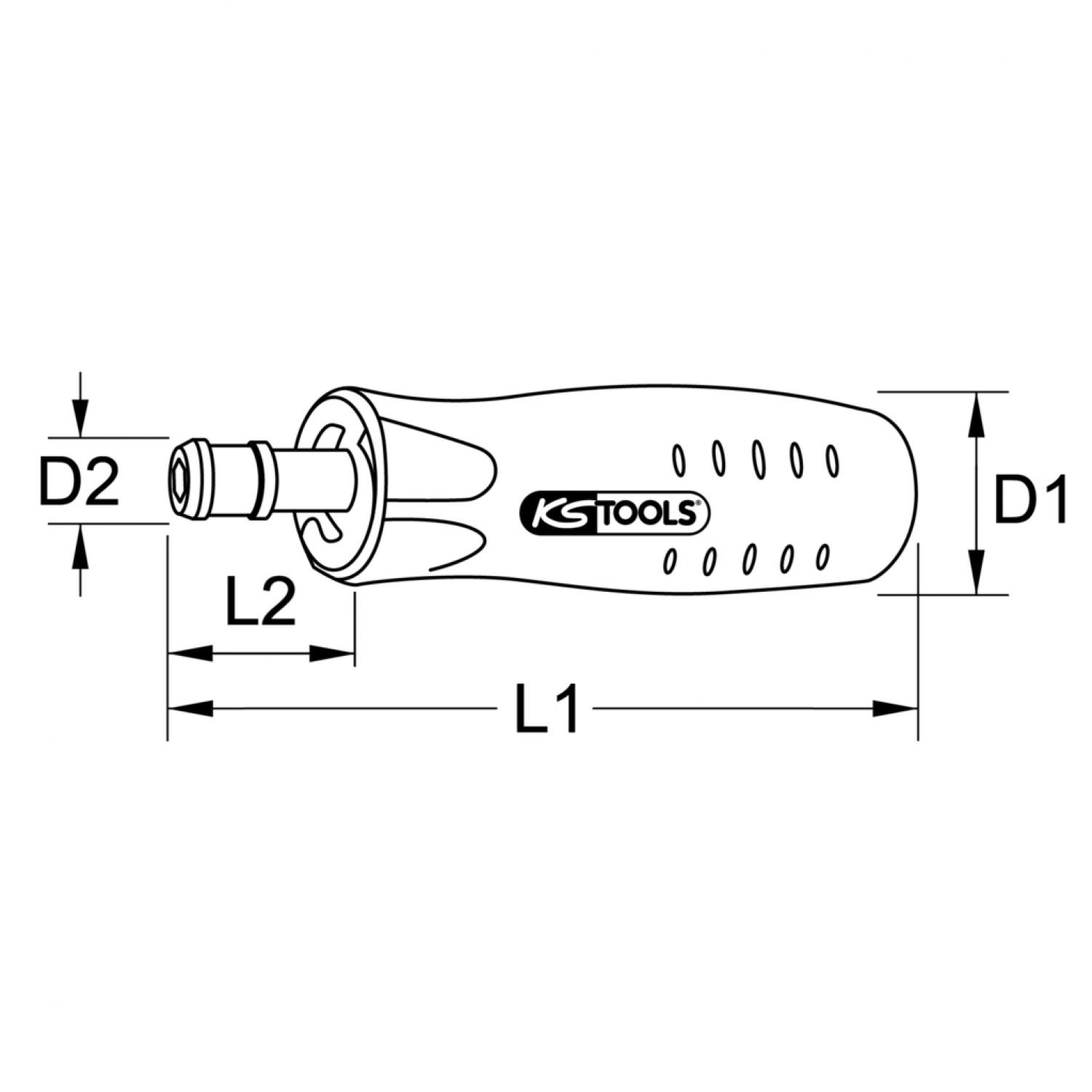 картинка Динамометрическая отвертка 1/4" с точной настройкой, 100-180 cНм от магазина "Элит-инструмент"