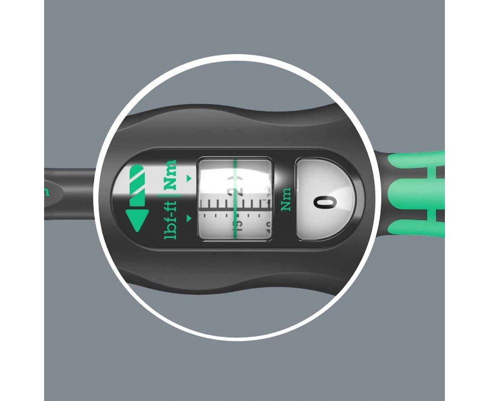 картинка Динамометрический ключ Wera Click-Torque C 2 20-100 Nm с трещоткой с реверсом WE-075621 от магазина "Элит-инструмент"