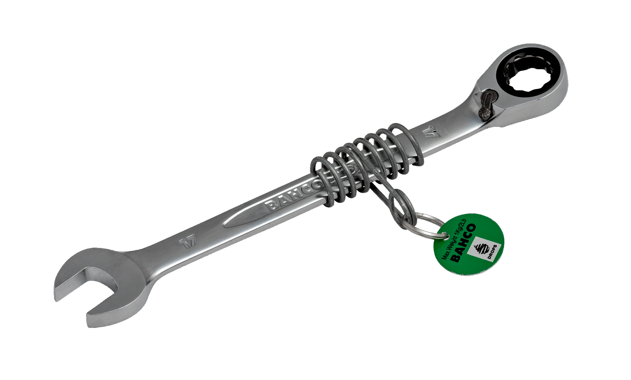 Комбинированный ключ с храповиком. В соответствии с DROPS best practices BAHCO TAH1RM-24