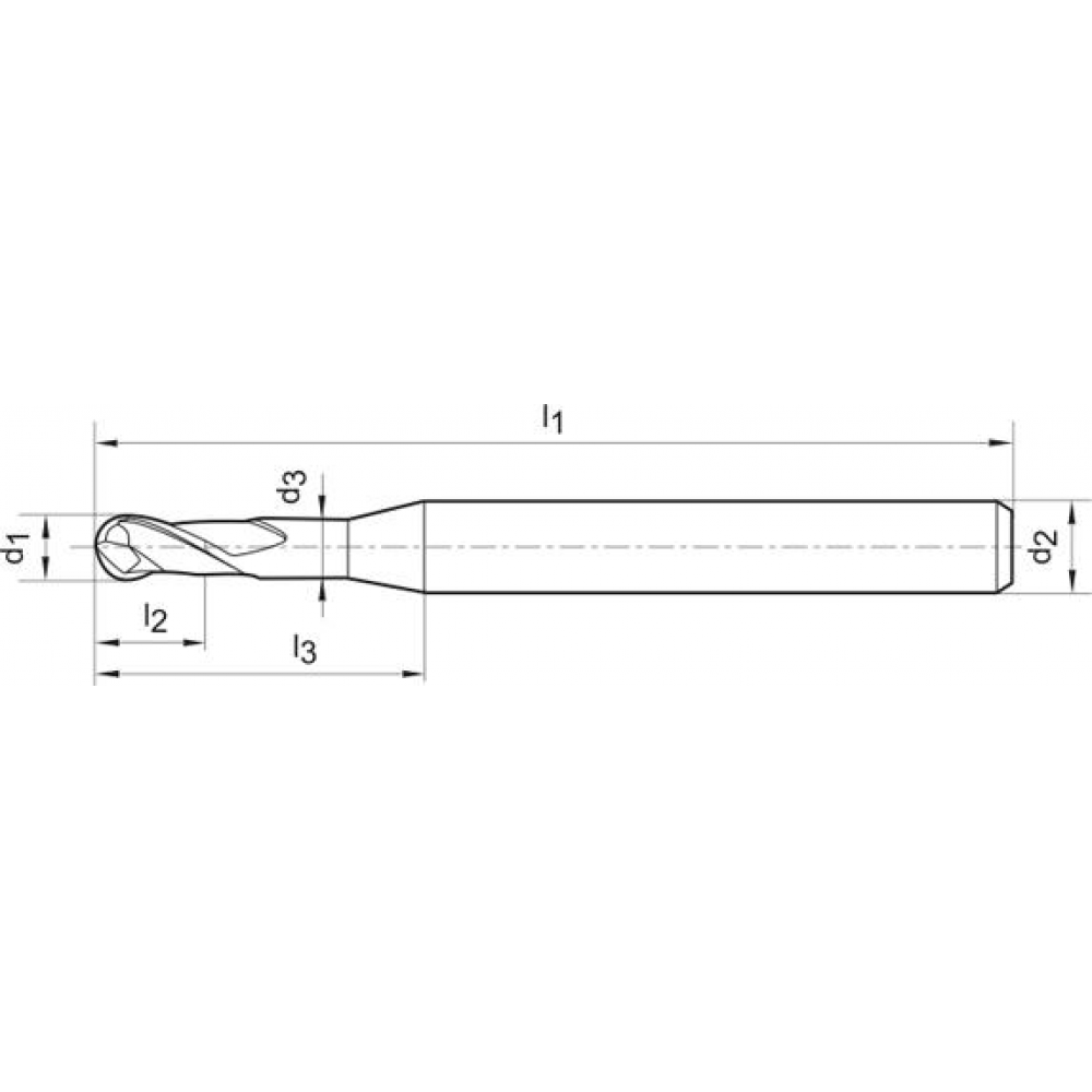 картинка Миниатюрная твердосплавная фреза TiALN D6 Z2 6,030 мм FORMAT 2403 6030 Fplus от магазина "Элит-инструмент"