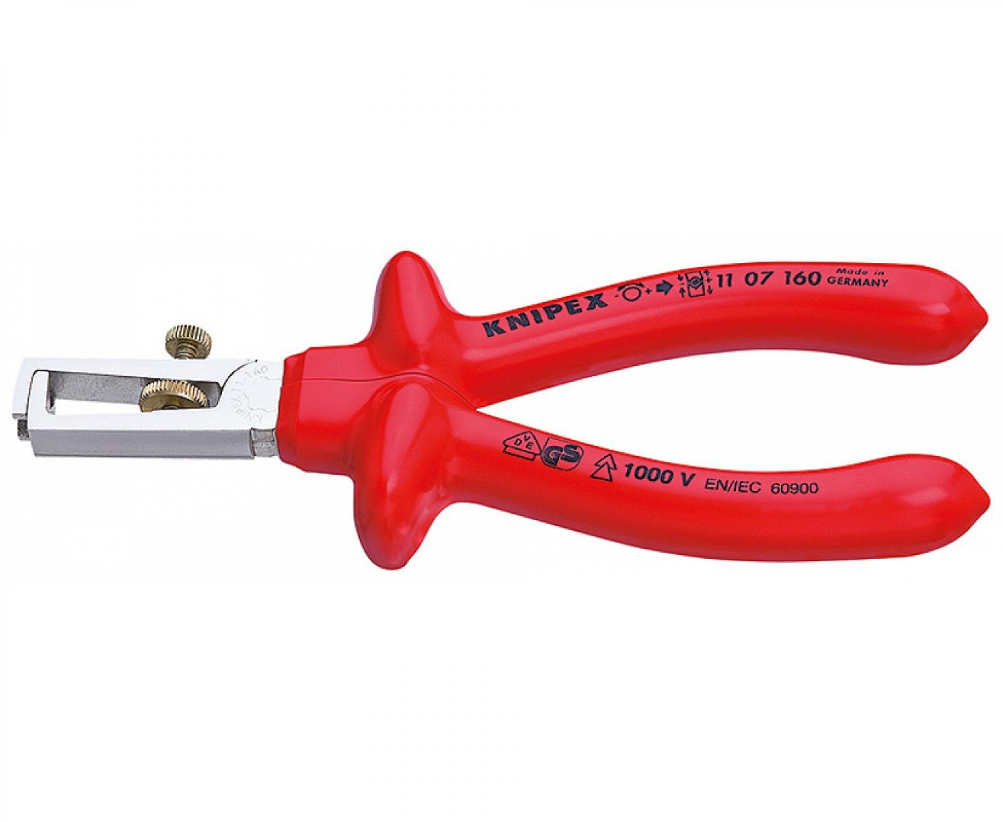 картинка Инструмент для удаления изоляции VDE Knipex KN-1107160 от магазина "Элит-инструмент"