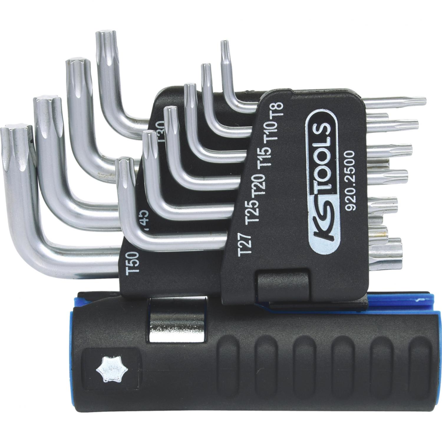 картинка Комплект угловых штифтовых ключей с профилем Torx 3 в 1, размера XL, 10 шт, коротких от магазина "Элит-инструмент"