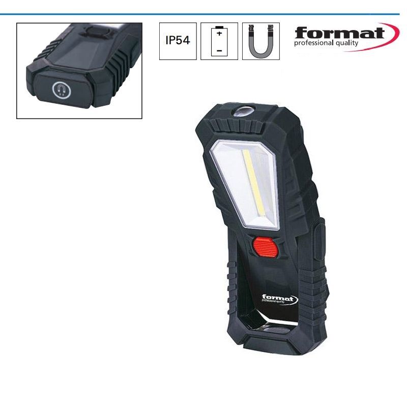картинка Ручной светодиодный аккумуляторный фонарь (3 Вт) Format 92470030 Fplus от магазина "Элит-инструмент"
