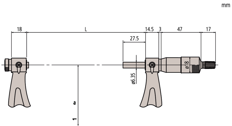 картинка 126-820 Пара пятка/ наконечник микровинта MITUTOYO от магазина "Элит-инструмент"