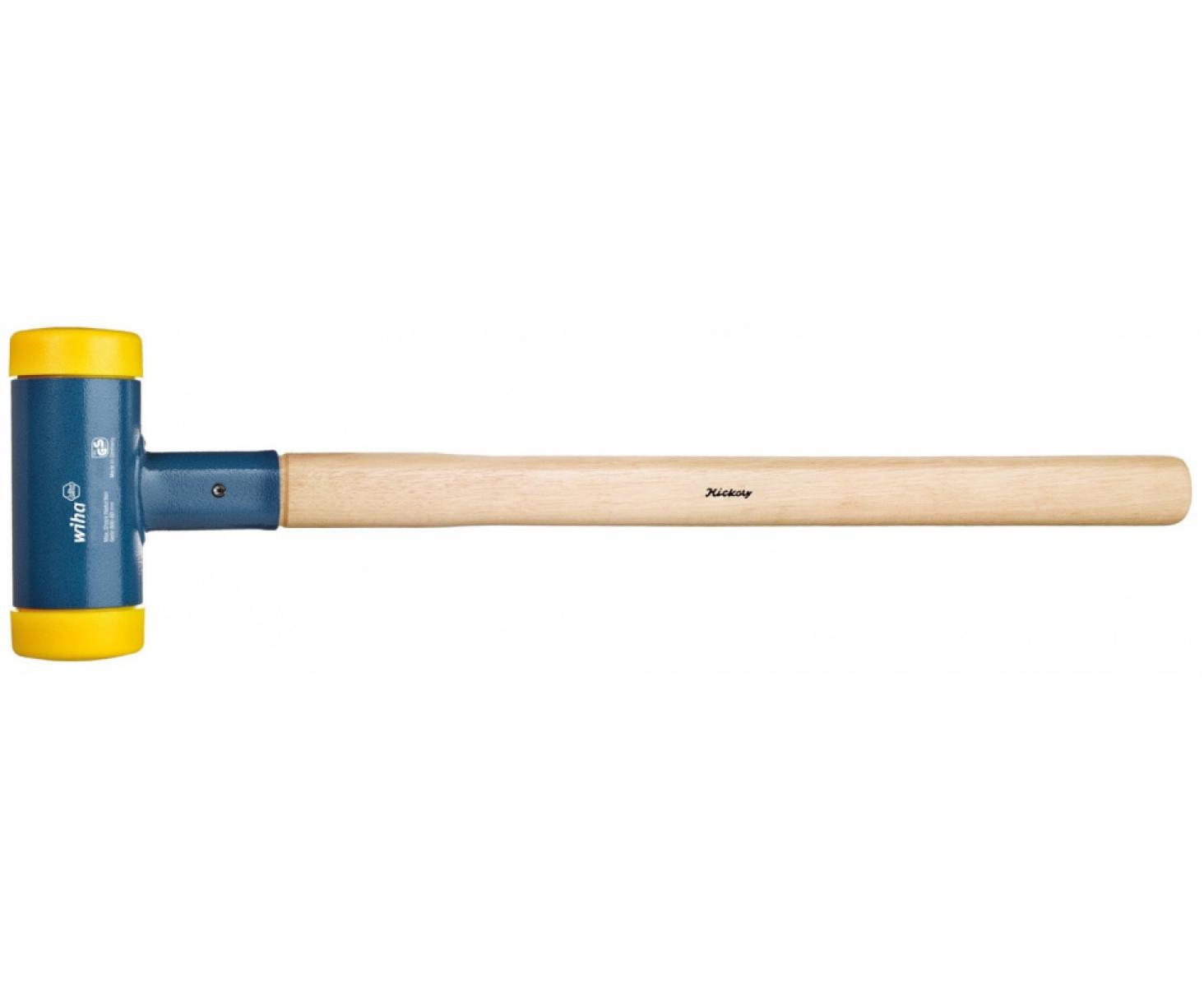 картинка Кувалда Wiha без отдачи с деревянной ручкой 800 02101 с желтой головкой 880 мм от магазина "Элит-инструмент"