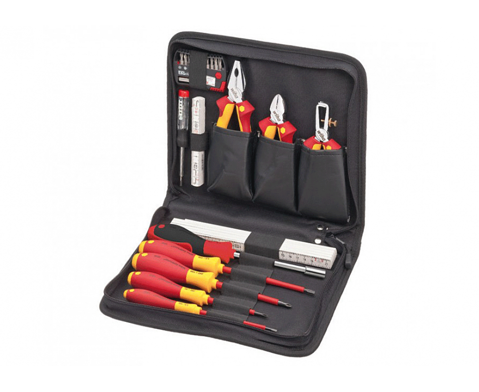 картинка Профессиональный набор инструментов для электриков Wiha 9300-002 28143, 22 предмета. от магазина "Элит-инструмент"