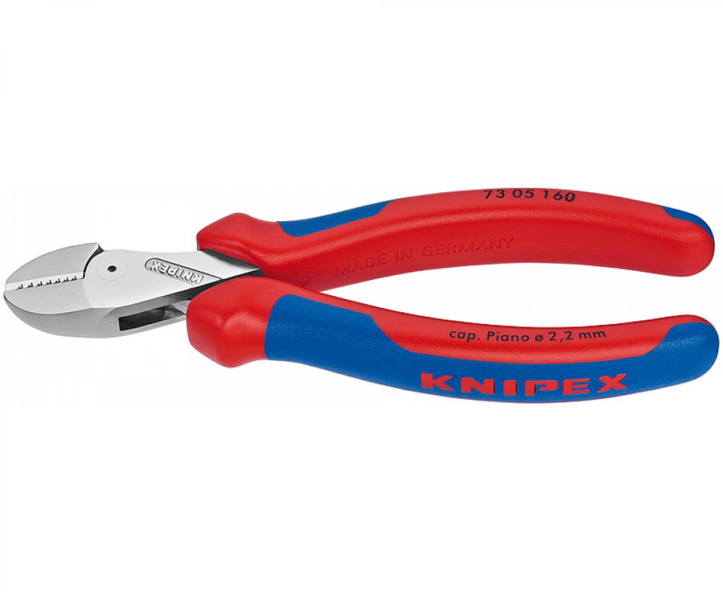 картинка KNIPEX X-Cut компактные кусачки боковые с высокой передачей усилия KN-7305160 от магазина "Элит-инструмент"