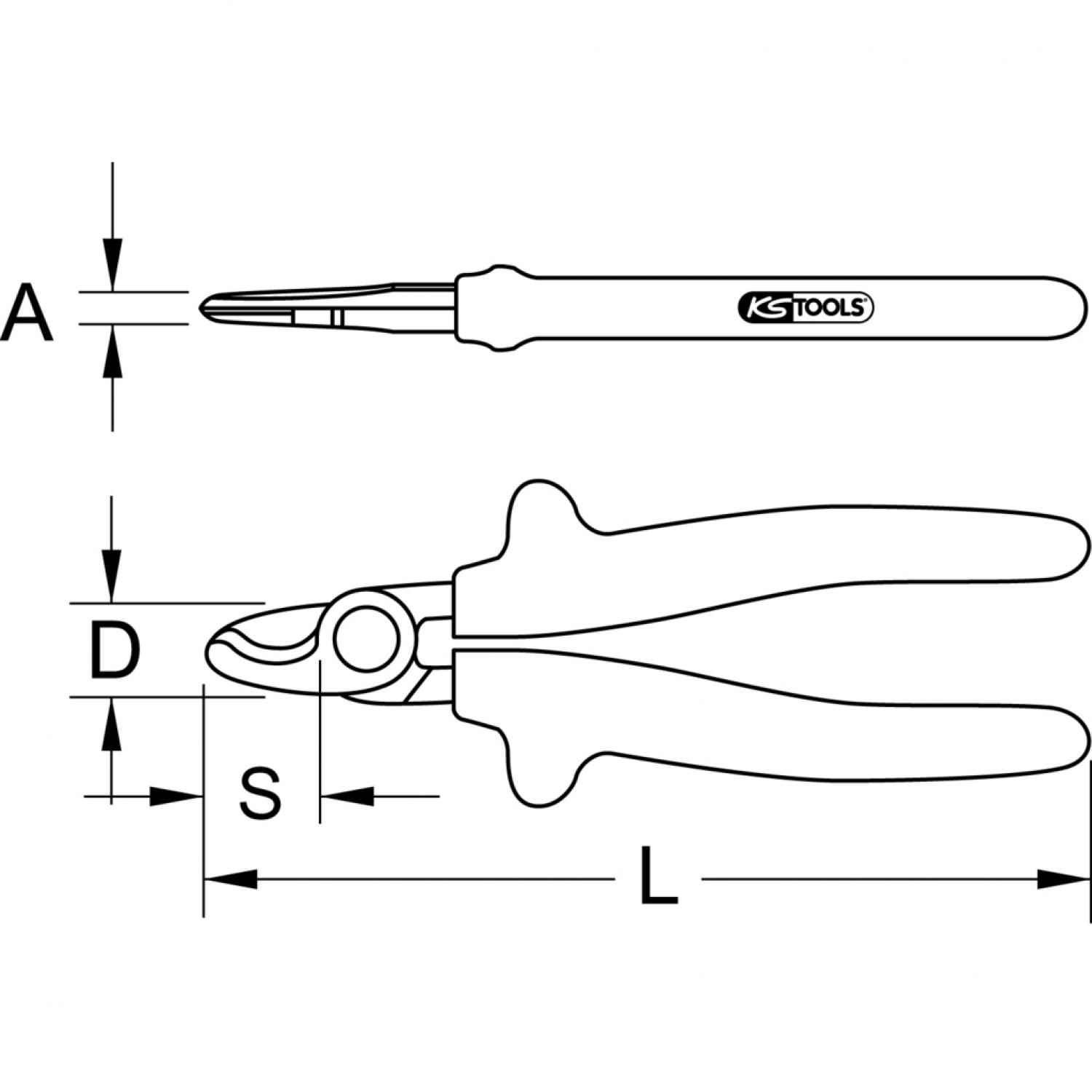 картинка Кабельные ножницы 1000V, 250 мм от магазина "Элит-инструмент"