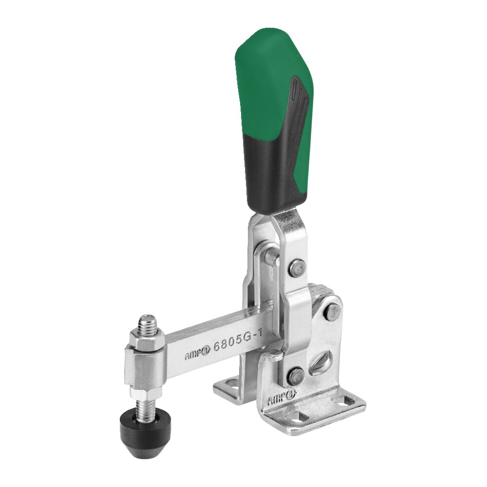 Вертикальный шарнирный зажим с зеленой ручкой АМF 557491