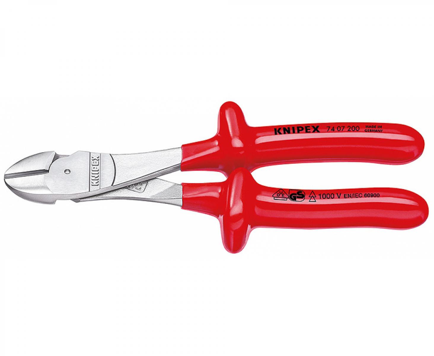 Кусачки VDE боковые особой мощности Knipex KN-7407200