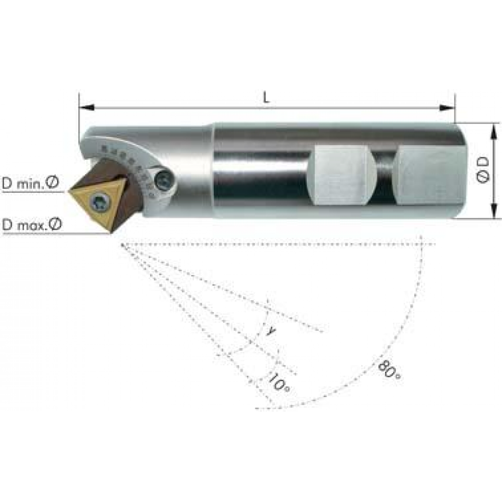 Фреза для снятия фасок регулируемая 10-80G, Z1, D25мм FORMAT 2999 1840 Fplus