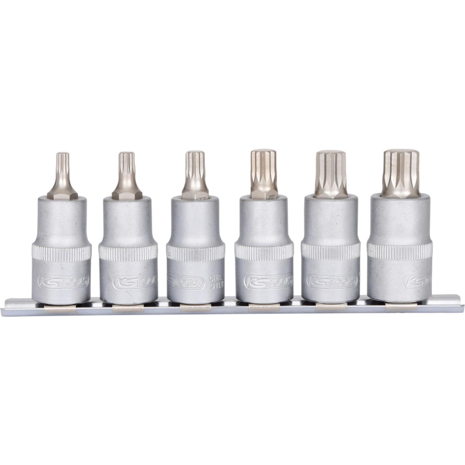 Комплект торцовых головок с битами ХZN 1/2'', 6 шт, М5-М14