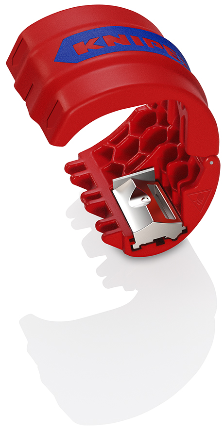 картинка KNIPEX BiX® Труборез для пластиковых труб и уплотнительных втулок, d 20 - 50 мм KN-902210BK от магазина "Элит-инструмент"