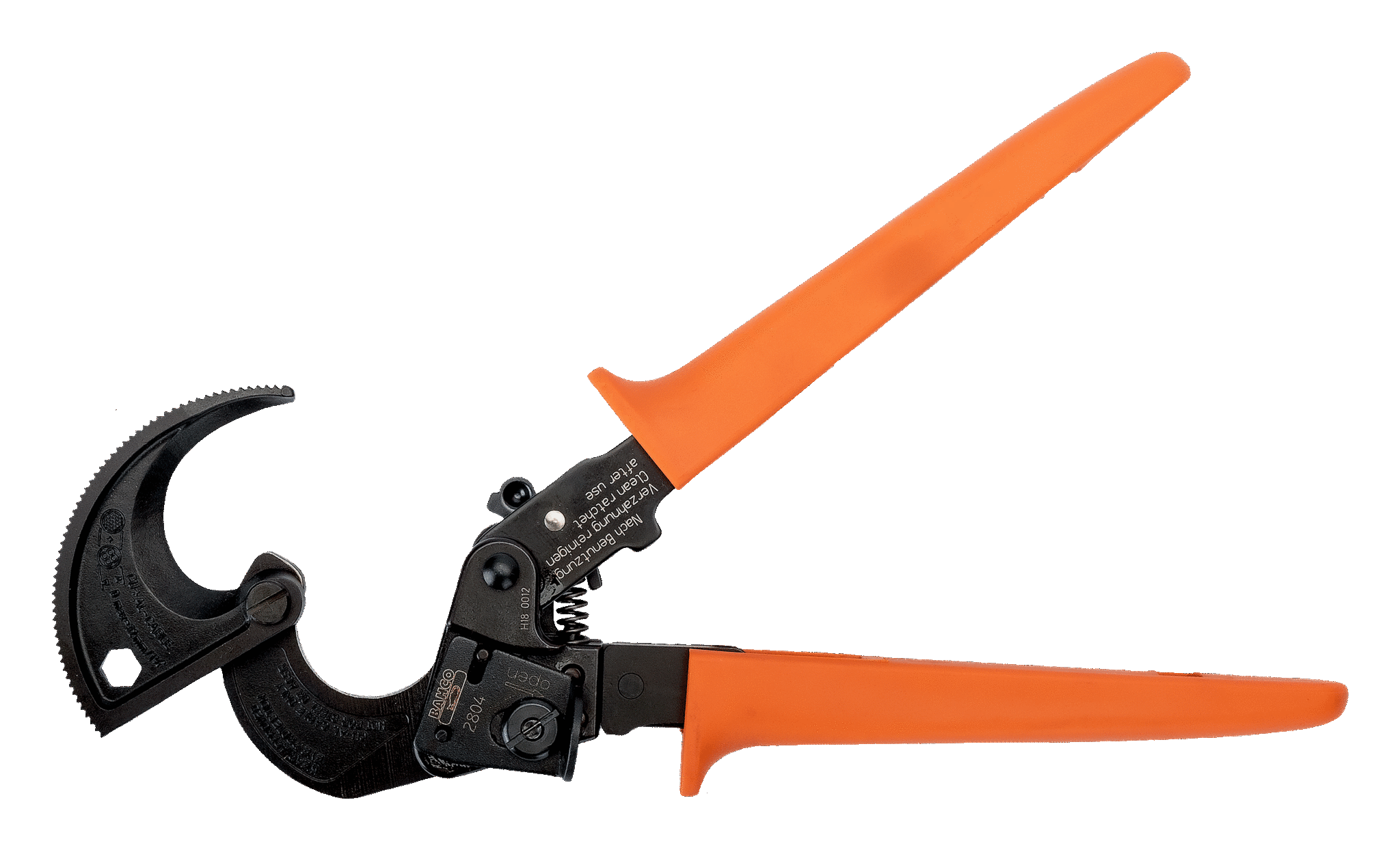 картинка Кусачки для резки кабеля с храповым механизмом. Oтрезная способность: медный провод, многожильный BAHCO 2804 от магазина "Элит-инструмент"