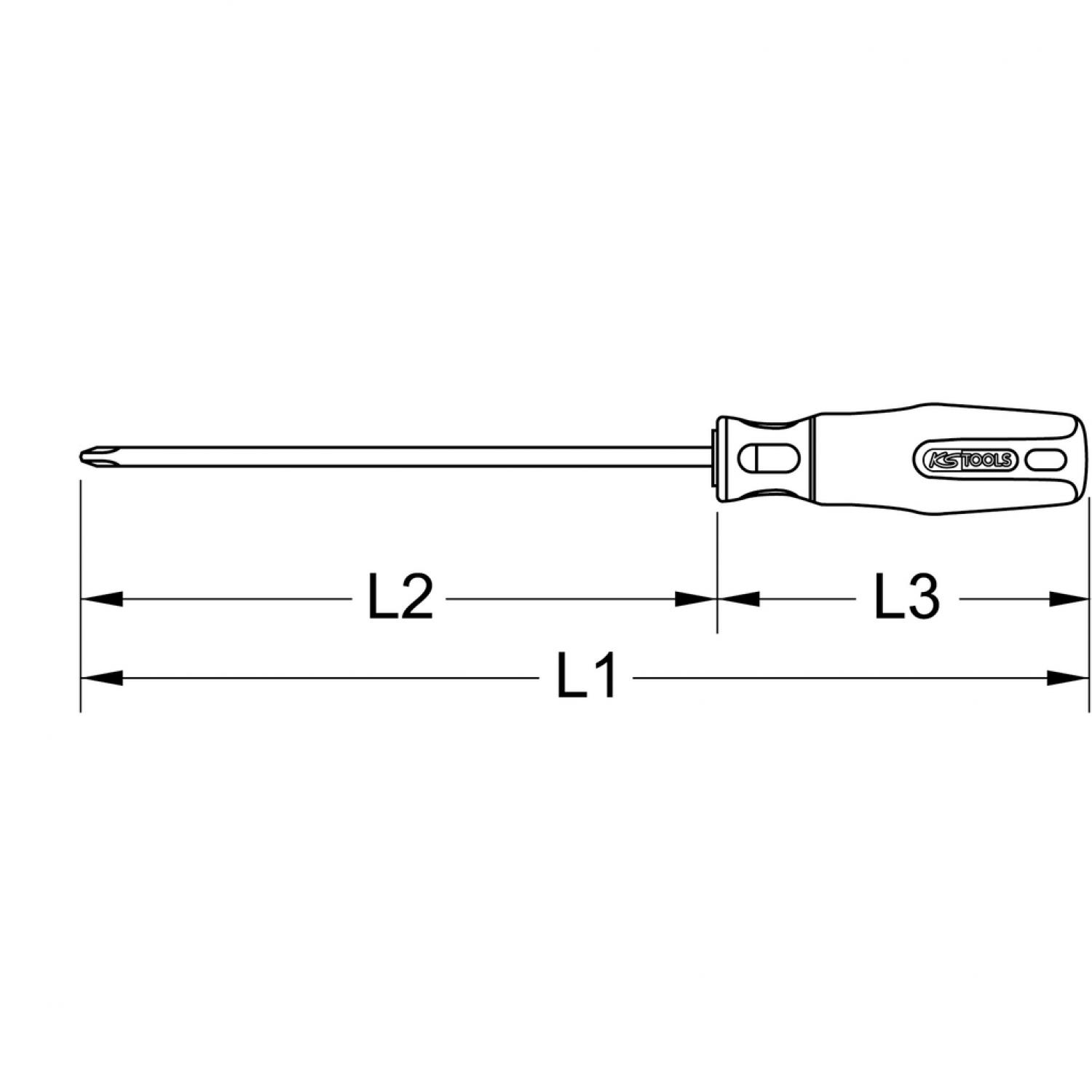 картинка Отвертка BERYLLIUMplus для винтов с крестообразным шлицем PH2, 150 mm от магазина "Элит-инструмент"