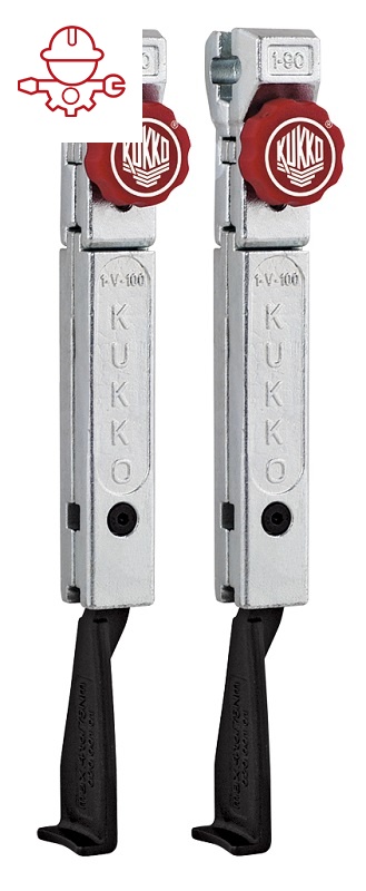 картинка 2 узких захвата с быстрой регулировкой (комплект) Kukko 1-193-P от магазина "Элит-инструмент"