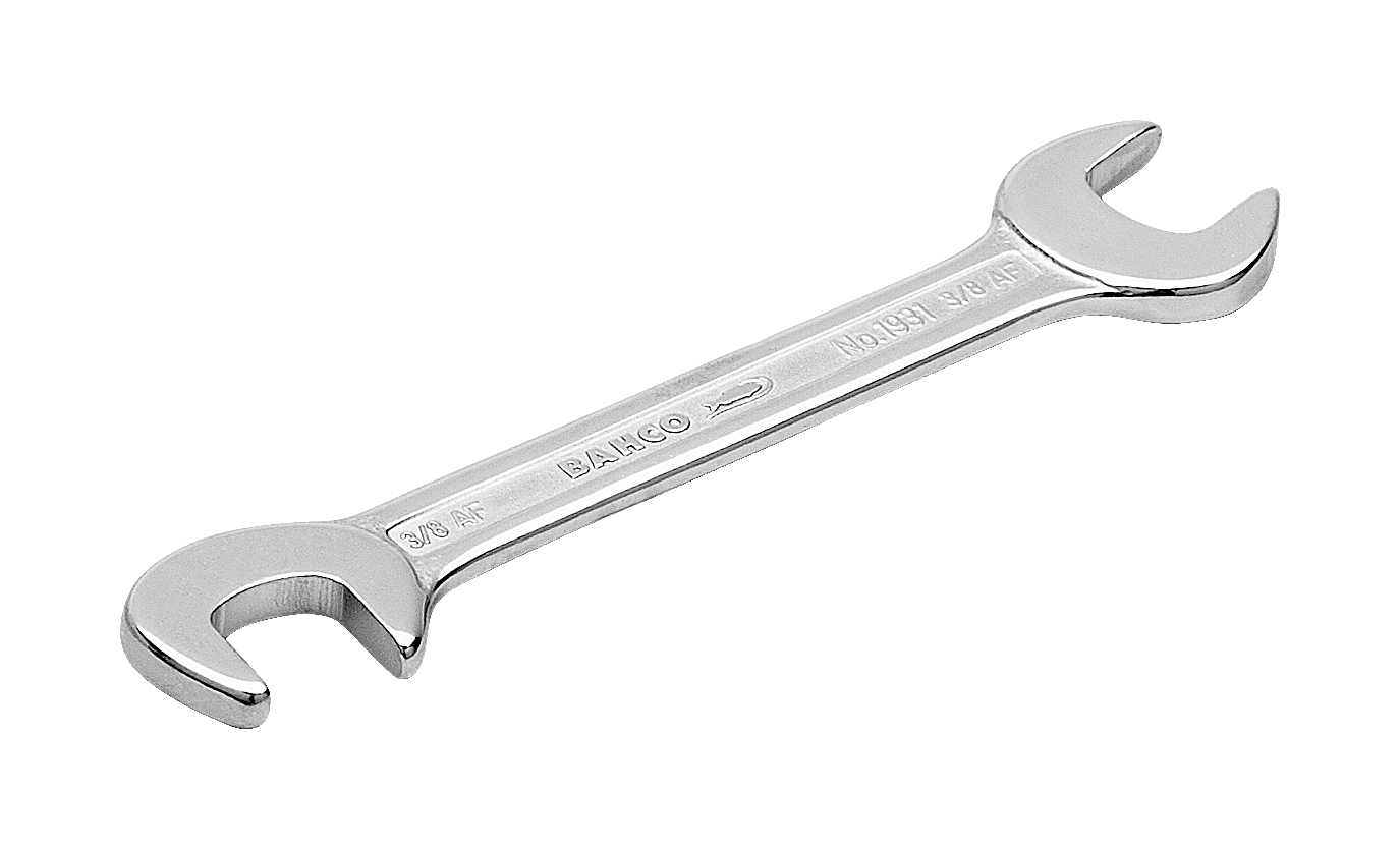 картинка Рожковый ключ двусторонний малых дюймовых размеров BAHCO 1931Z-7/16 от магазина "Элит-инструмент"