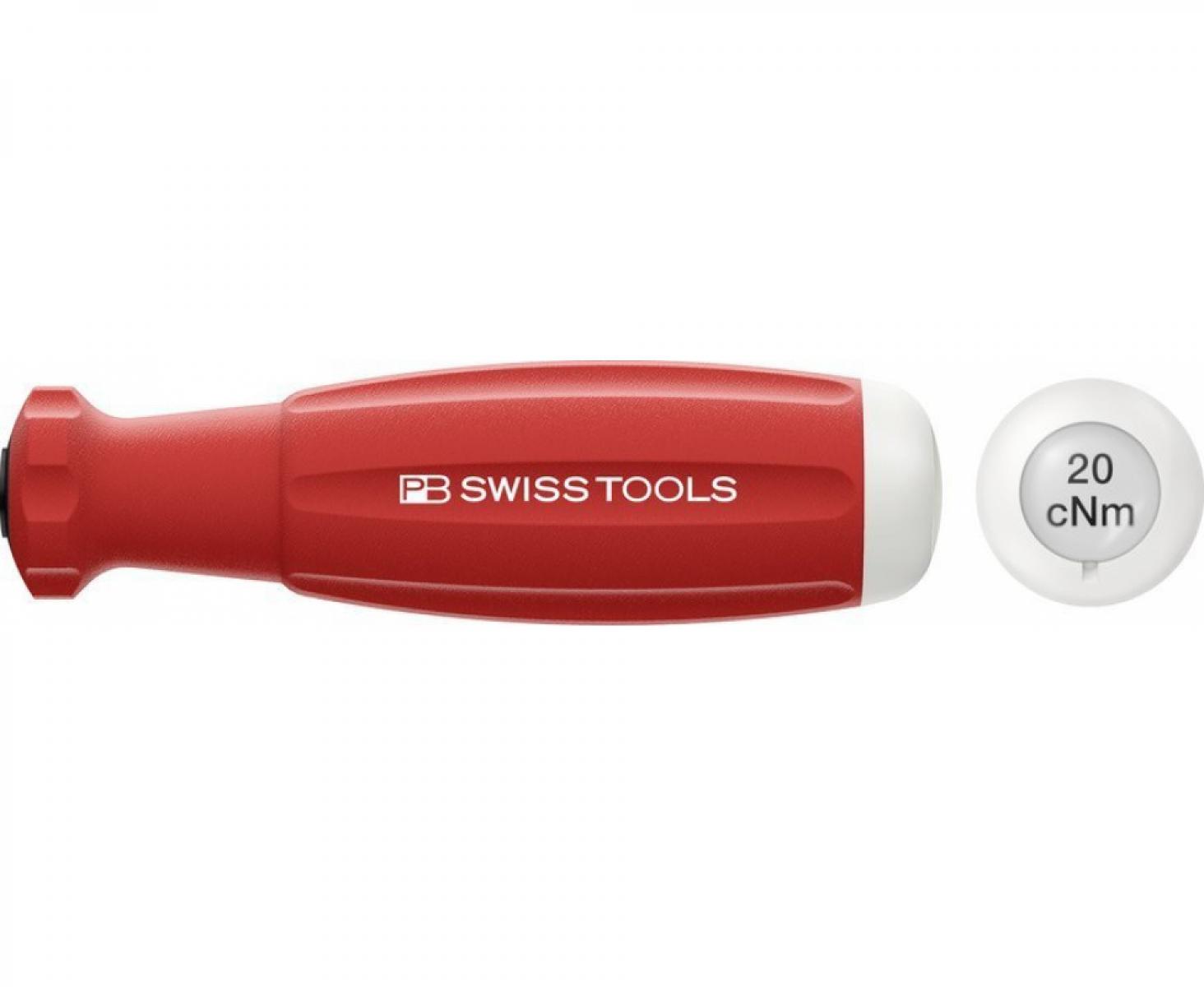картинка Динамометрическая рукоятка MecaTorque PB Swiss Tools PB 8313.A 20 cNm для сменных лезвий PB 53 от магазина "Элит-инструмент"