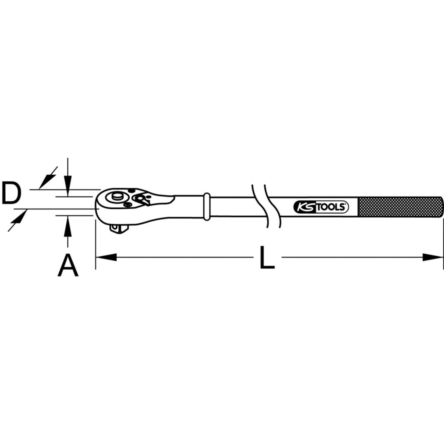 картинка Переключающийся ключ с трещоткой 3/4", 24 зубца, 520 mm от магазина "Элит-инструмент"