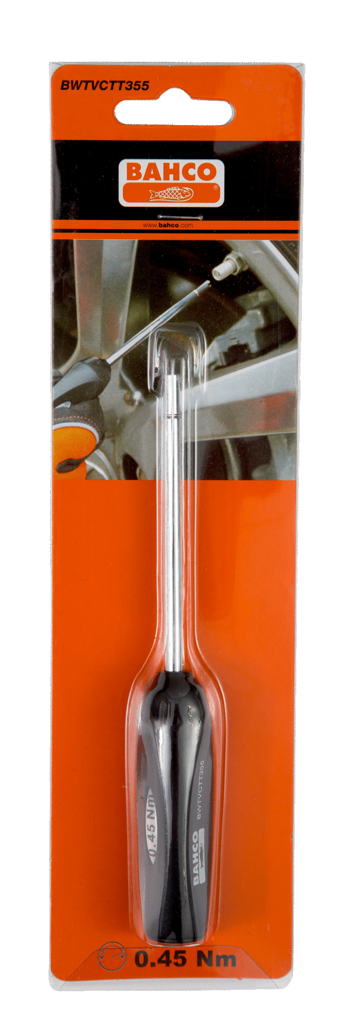картинка Приспособление для снятия и установки золотника ниппеля с ограничением усилия до 0,45 Нм BAHCO BWTVCTT355 от магазина "Элит-инструмент"