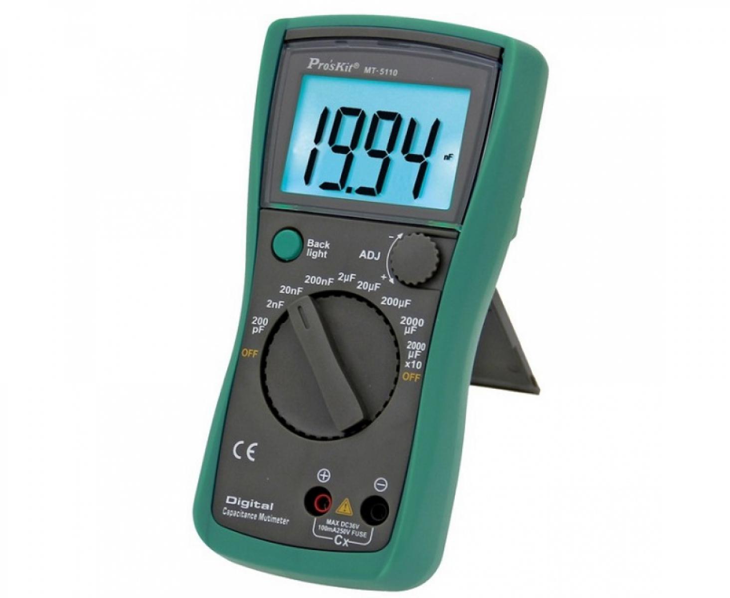 картинка Измеритель емкости цифровой ProsKit MT-5110 от магазина "Элит-инструмент"