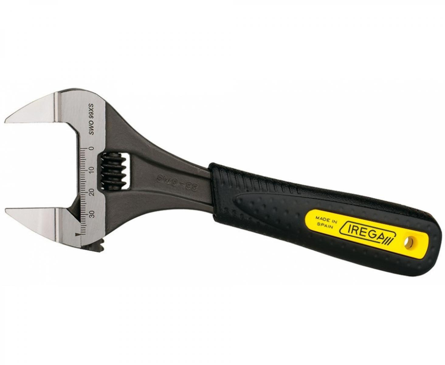 картинка Ключ гаечный разводной фосфатированный с широким раскрытием губок и со шкалой 39 мм ERGOTOP Irega ERGO-SWO-99XS/CBE-8 от магазина "Элит-инструмент"