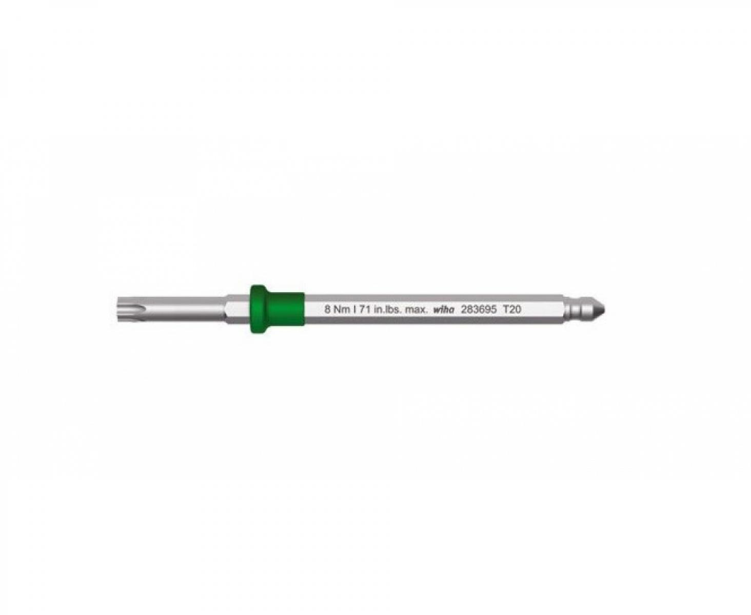 Сменное жало Wiha Torque TORX SB 28369 40555 T20 для отвертки TorqueFix-Key 8,0 Нм в блистере 2 шт.