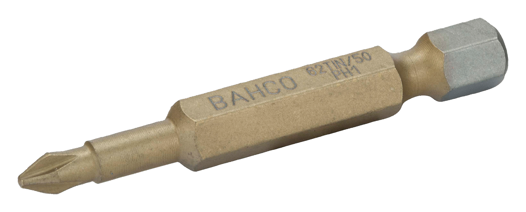 Торсионные биты с покрытием из нитрида титана для отверток Phillips, 50 мм BAHCO 62TIN/50PH2