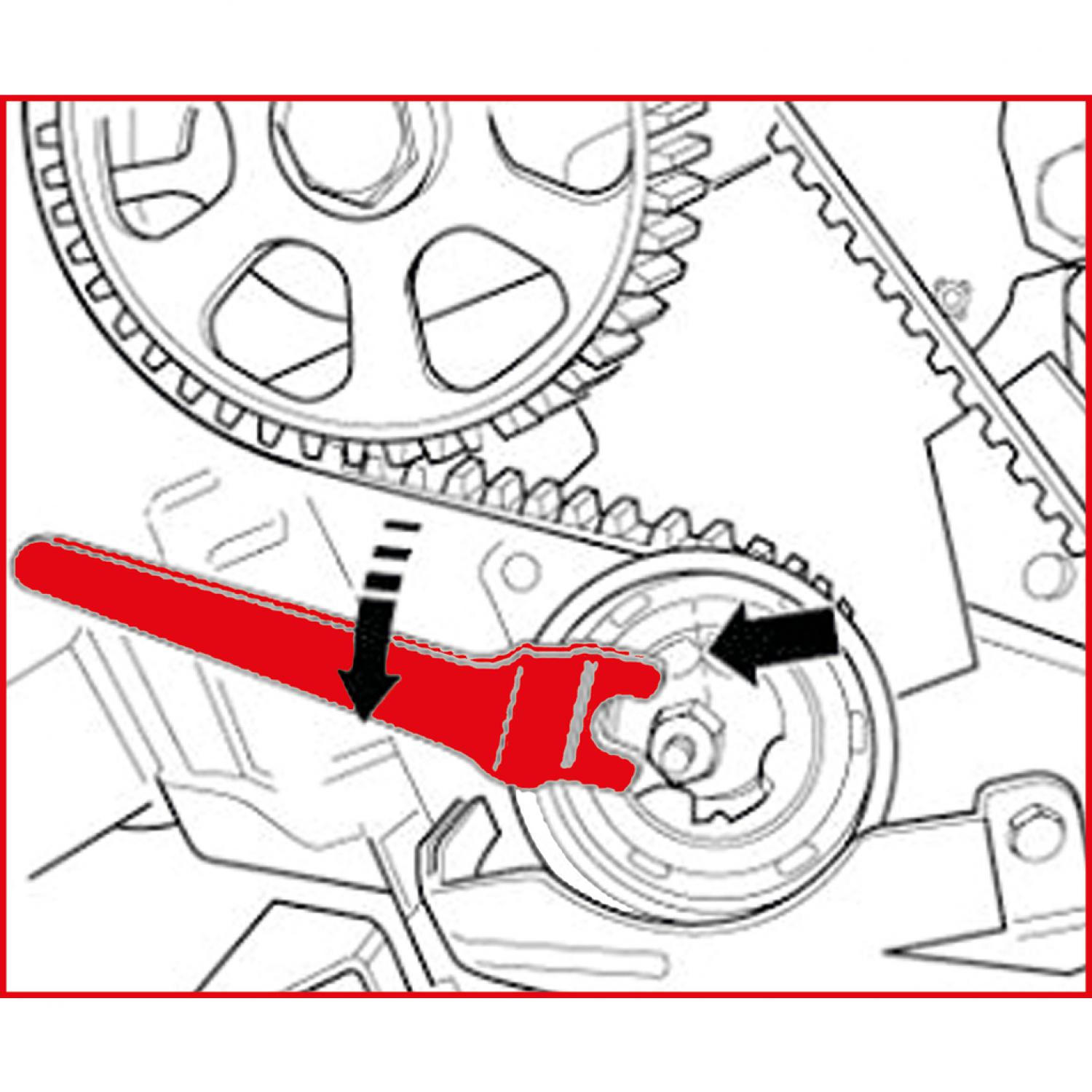 картинка Набор инструментов для монтажа двигателя VAG, 21 шт от магазина "Элит-инструмент"