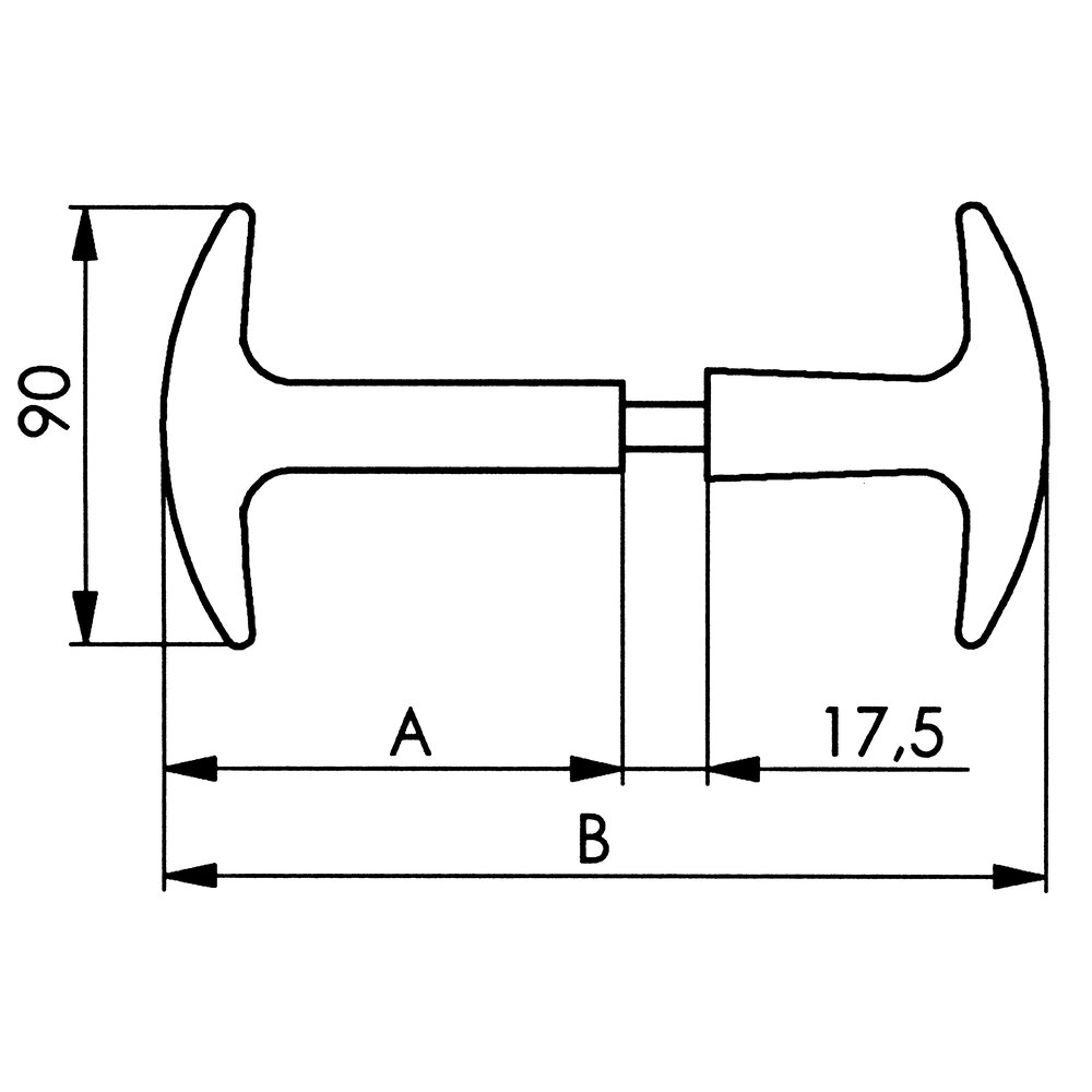 картинка Т-образная ручка АМF 16105 от магазина "Элит-инструмент"