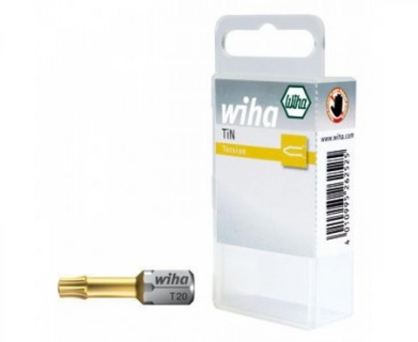 Набор бит Wiha TORX TiN Torsion 7015 TiN 34747 Т10, 2 шт.