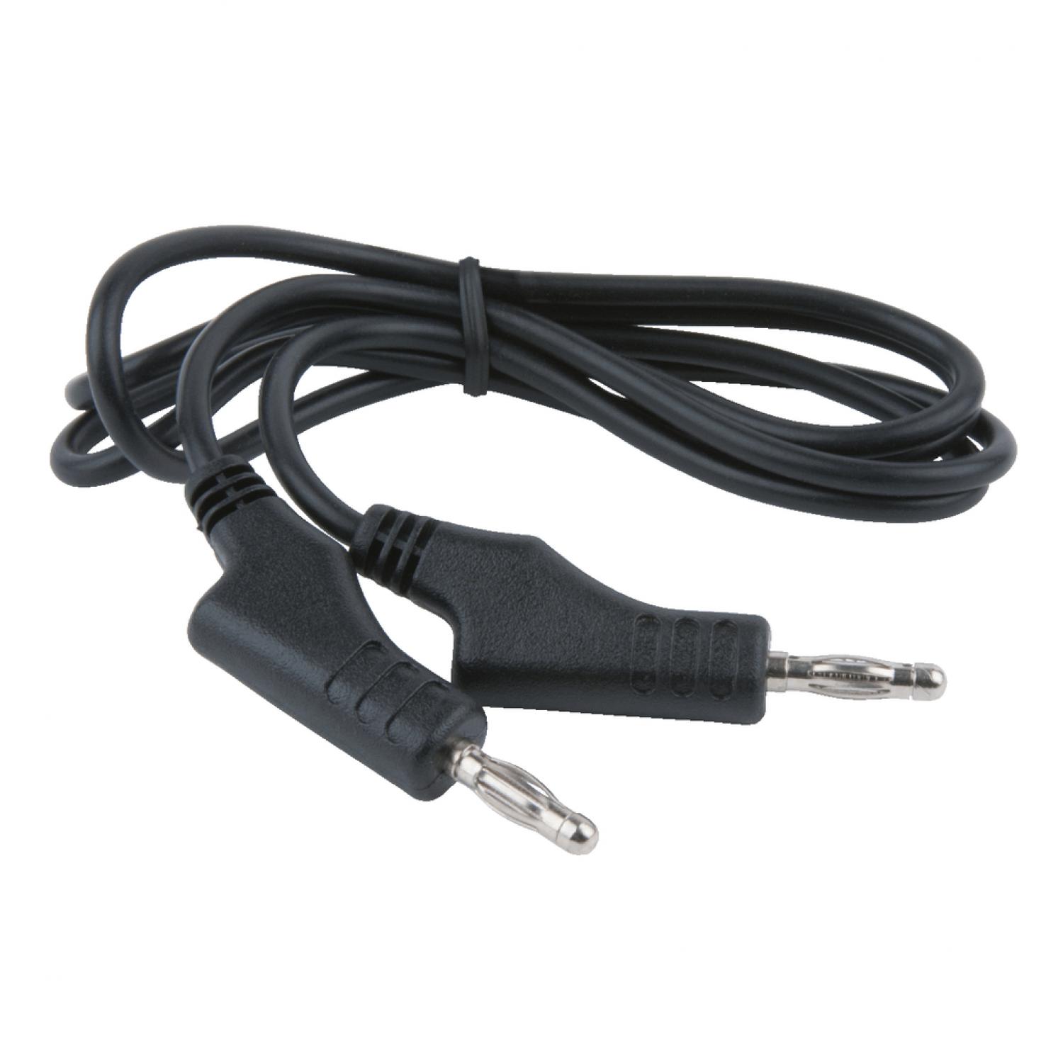 картинка Удлинитель для измерительной линии с двойным штекером и дополнительным гнездом 1 100 мм (черный) от магазина "Элит-инструмент"