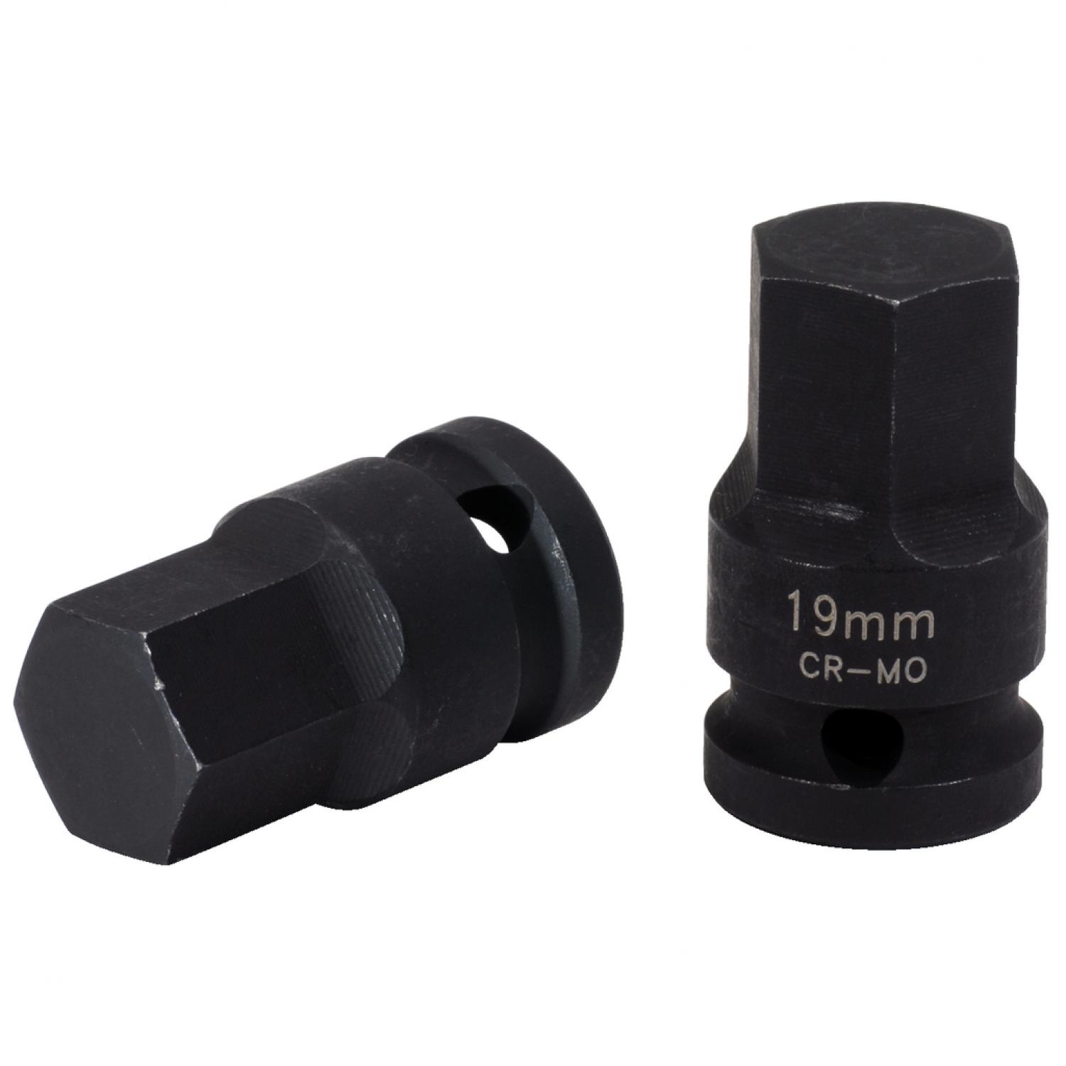 Силовая торцовая головка с битом 1/2" с внутренним шестигранником, 19 мм