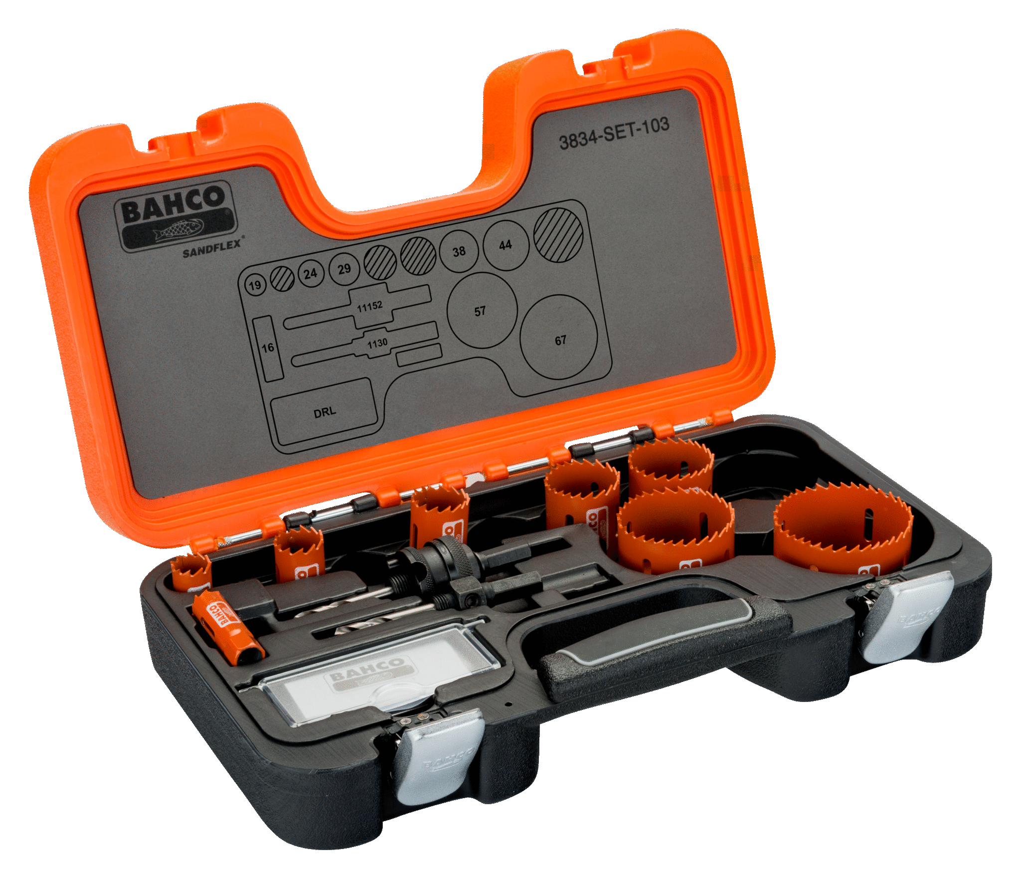 картинка Наборы биметаллических кольцевых пил Sandflex BAHCO 3834-SET-103 от магазина "Элит-инструмент"