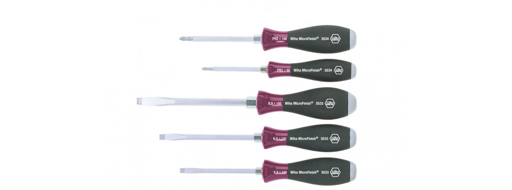 картинка Набор отверток MicroFinish® 5533 HK5 WIHA 29138 от магазина "Элит-инструмент"