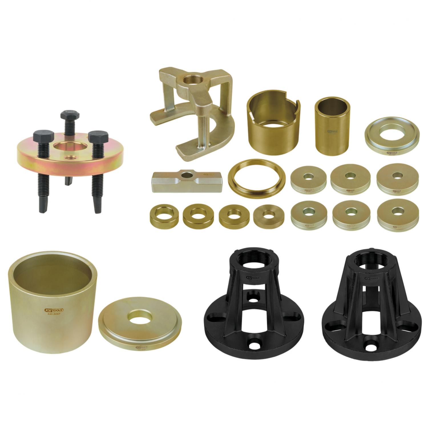 Комплект универсальных инструментов для монтажа и демонтажа деталей оси, 24 шт