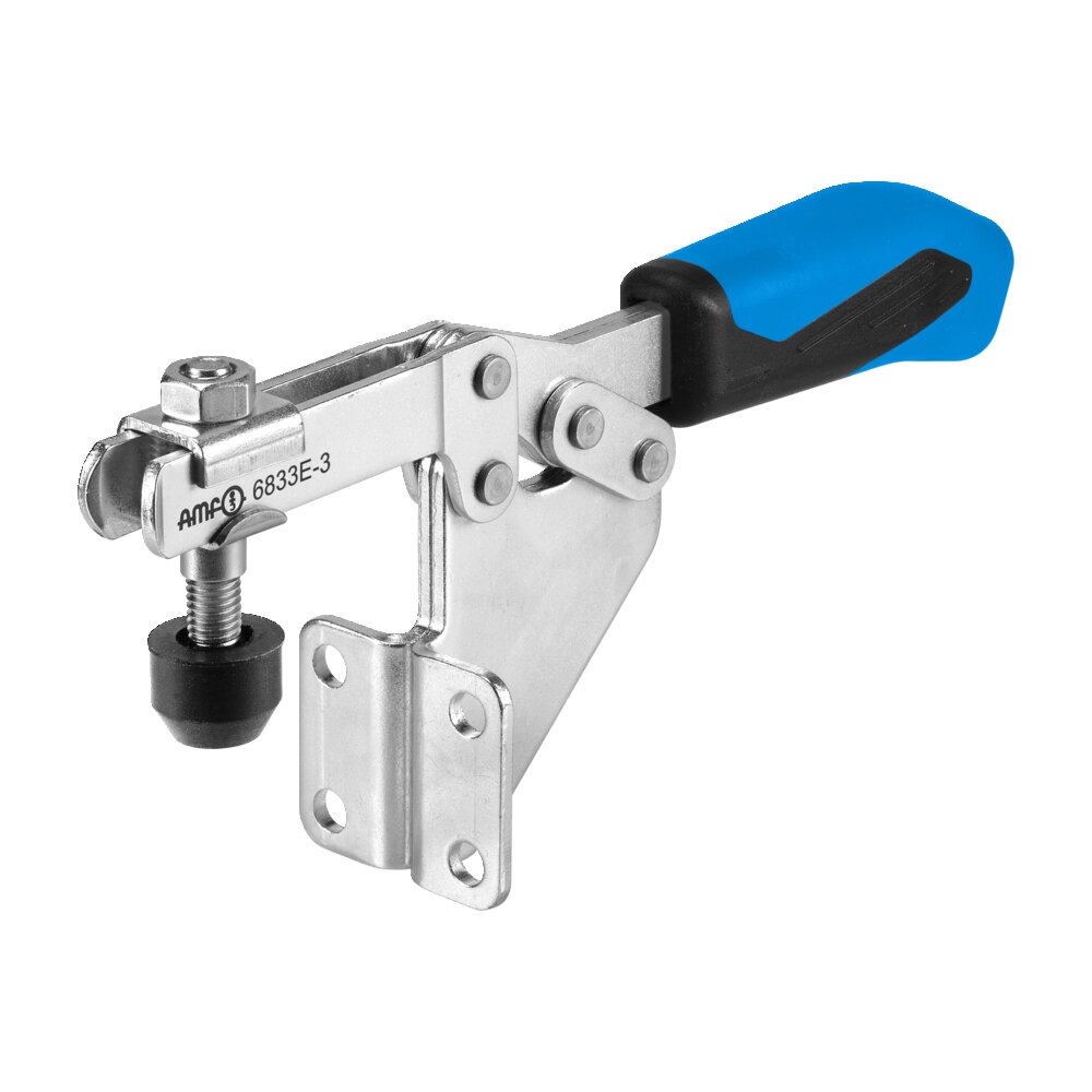 Горизонтальный шарнирный зажим с синей ручкой АМF 557682