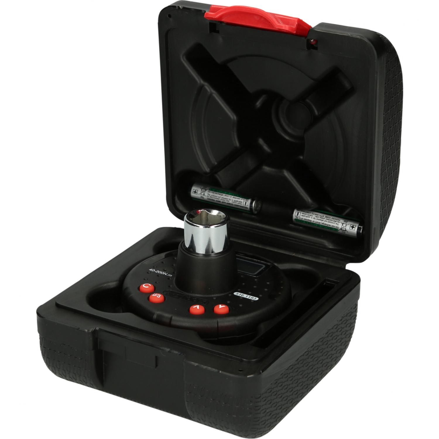 картинка Цифровой динамометрический адаптер с угломером 1/2", 10-200 Нм от магазина "Элит-инструмент"