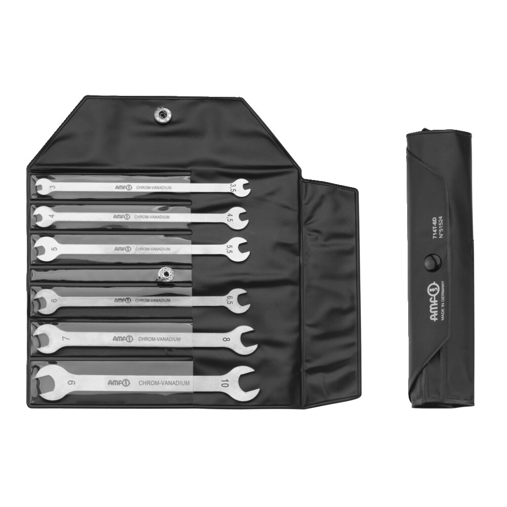 Гаечные ключи с открытым концом, двусторонние, тонкого исполнения АМF 51524