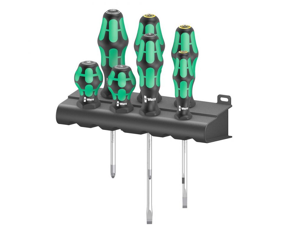 картинка Набор отверток SL PZ 300/7 Mix 2 Wera WE-008901 7 предметов с подставкой от магазина "Элит-инструмент"